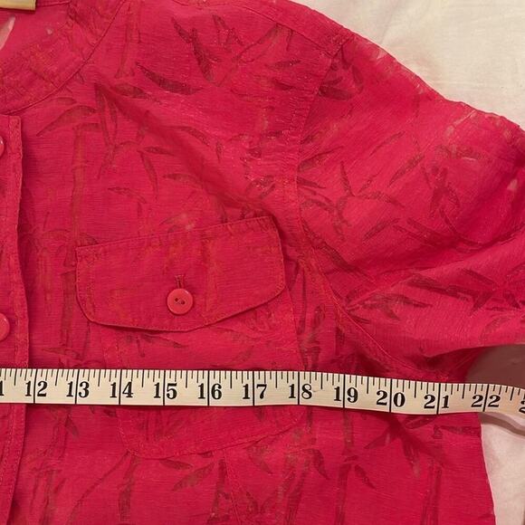 *Like New* Ruby Rd Pink Bolero-Type Jacket, 3/4 Length Sleeve | Size 14 - Picture 9 of 9